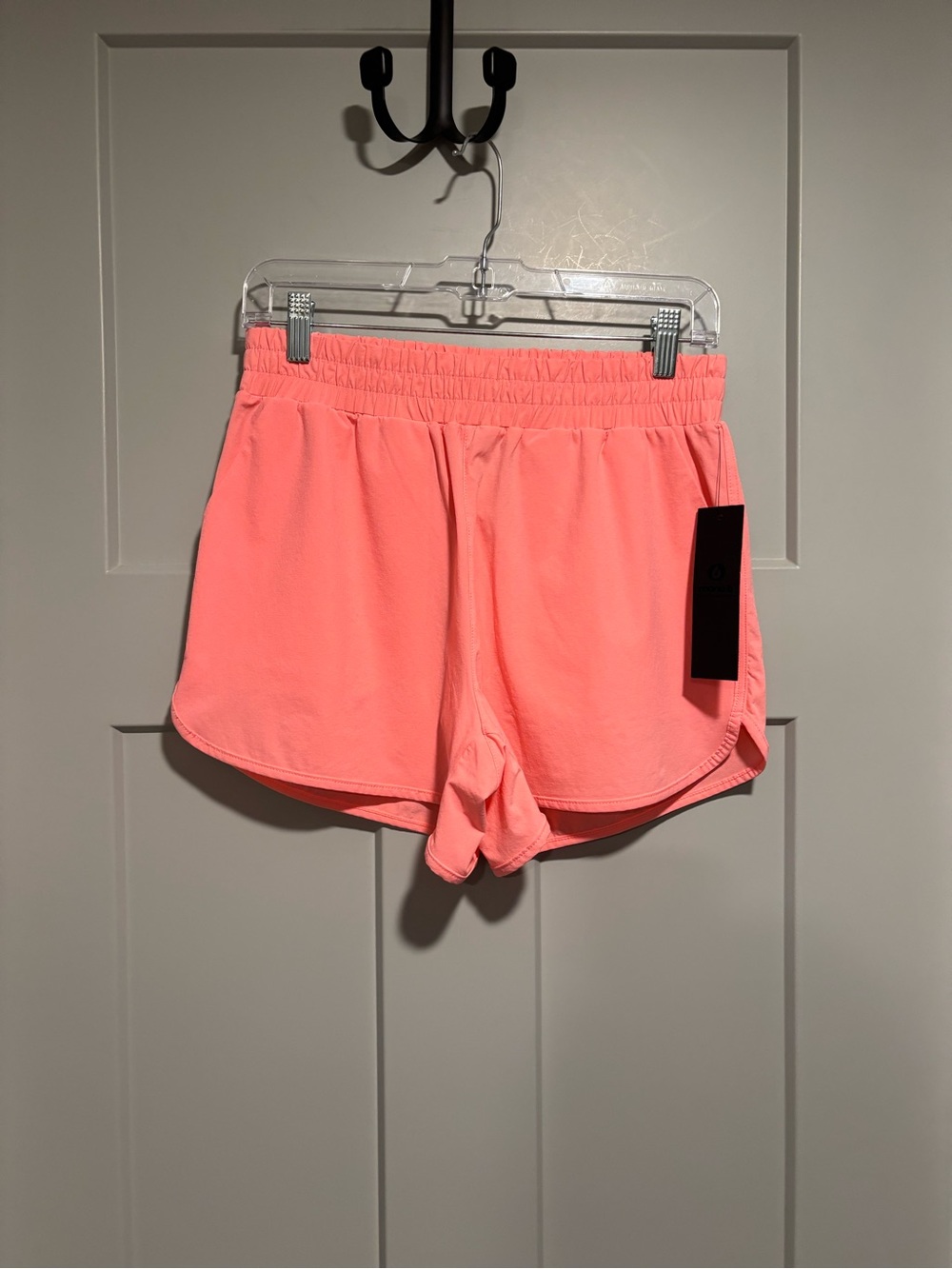 Mono B Neon Coral Athletic Shorts